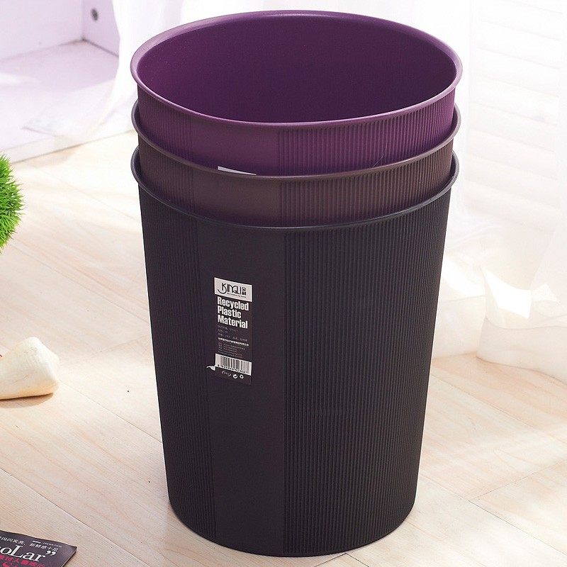 金利娴子家用客厅卧室卫生间纸篓创意厨房户外大号塑料无盖垃圾桶