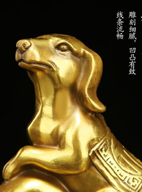 铜十二生肖摆件全套鼠牛虎兔龙蛇马羊猴鸡狗猪家居饰品创意
