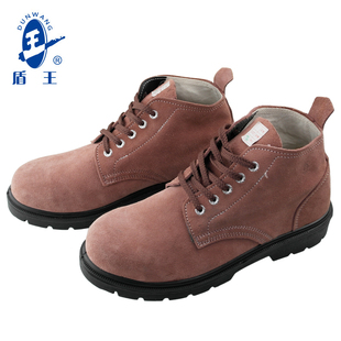 工地劳保鞋 盾王9788 电焊鞋 翻毛皮鞋 男女 7钢头防砸耐油透气工作鞋