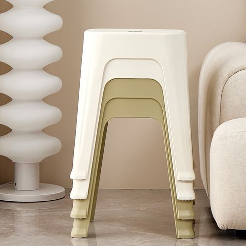 塑料凳子加厚家用餐椅餐桌凳简约高板凳客厅可叠放胶凳长商用凳子