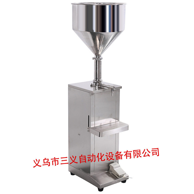 厂家供应半自动气动膏液两用灌装机 精准护肤品酱料打包机