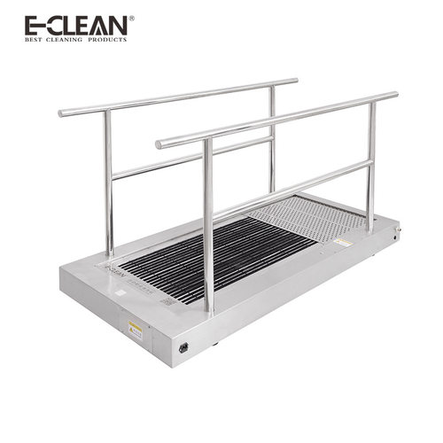 e-clean鞋底清洁车轮清洗机车间入口脚轮清洗机物料车周转车清洁