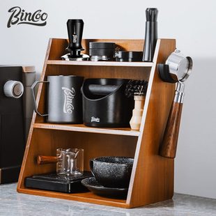 Bincoo咖啡器具收纳柜家用收纳架压粉器布粉器吧台器具工具置物架