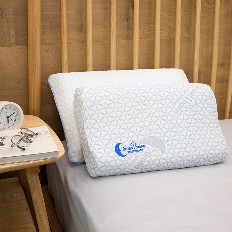 亚马逊记忆枕家用助睡眠高低波浪枕慢回弹记忆棉枕芯护颈枕头