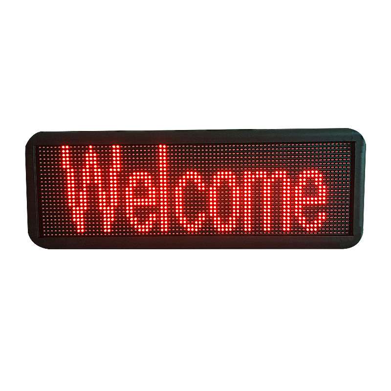 Semi indoor LED display HD red advertising scroll screen