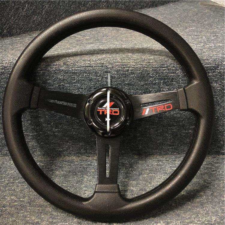 小车改装赛车13寸方向盘 通用赛车竞技无限RALLI TRD方向盘通用