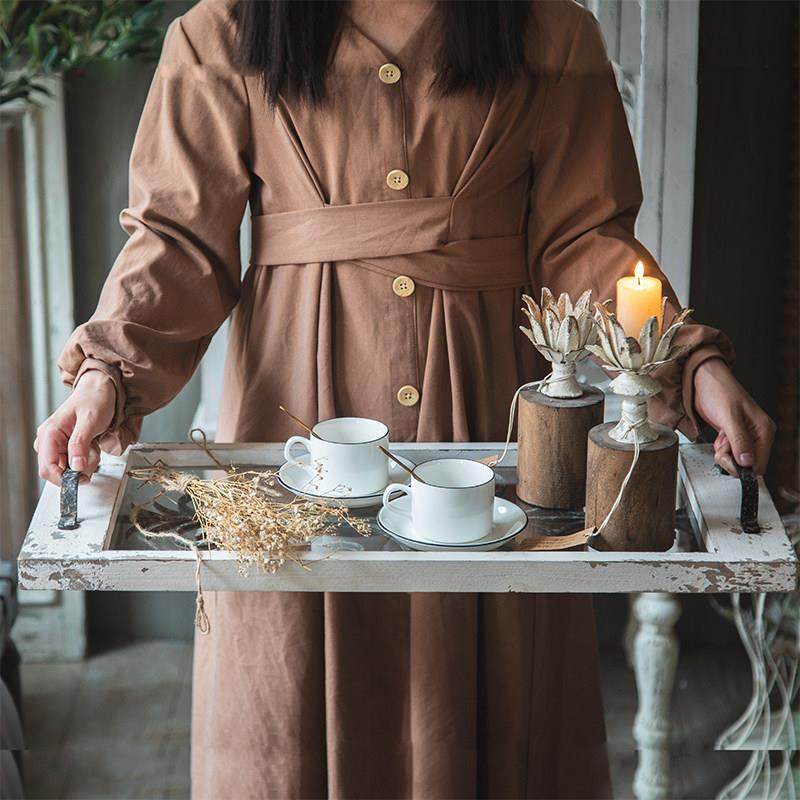 复古风长方形托盘新中式简约玻璃铁艺果盘茶具茶盘原创茶室干泡盘,餐饮具,餐用托盘,淘宝优惠券,粉丝福利购,淘宝优惠卷