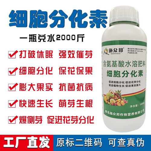 细胞分化素促花芽分化爆芽