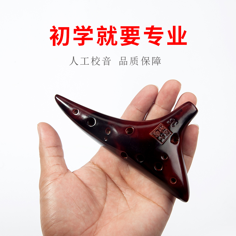西子龙韵陶笛12孔SC调初学入门小众乐器便携式小型专业女生自学AC