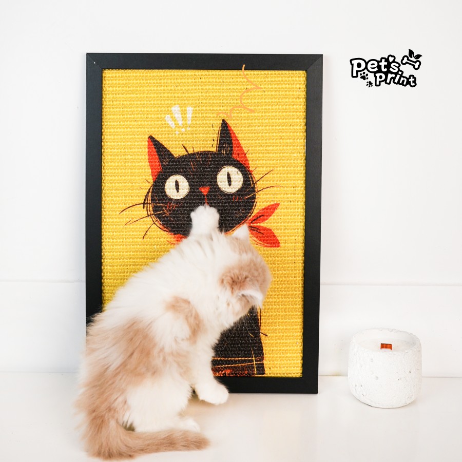 PetsPrint猫抓板剑麻耐抓不掉屑艺术挂画装饰磨爪子猫咪玩具用品