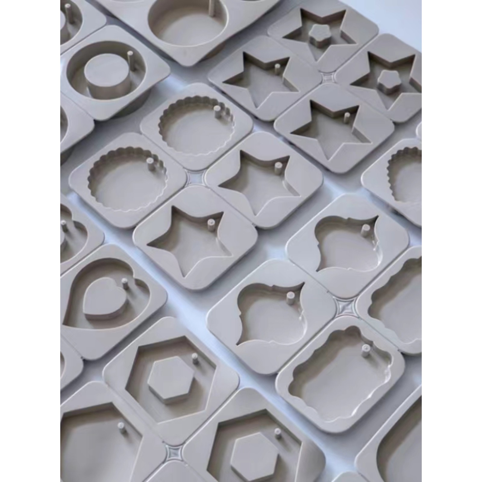 DIY老树手工香薰蜡牌香薰石膏挂干花蜡片万能硅胶模具DIY蜡片