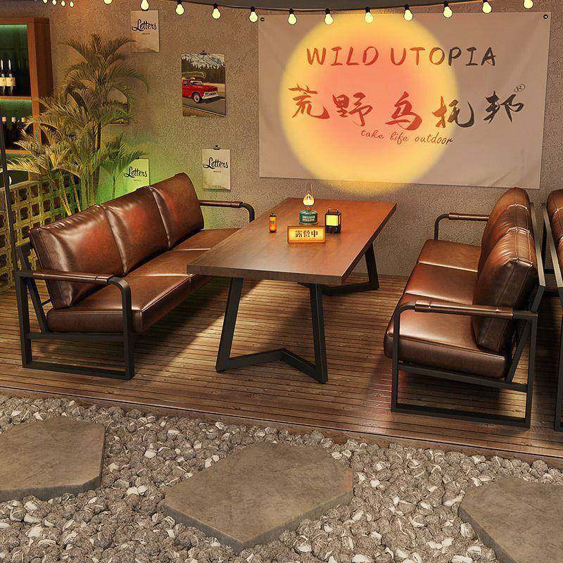 露营风清吧餐吧桌椅工业风酒吧卡座沙发咖啡厅烧烤店酒馆商用沙发,农机/农具/农膜,其它农用工具,淘宝优惠券,粉丝福利购,淘宝优惠卷