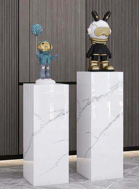 客厅玄关酒店会所展厅大理石雕塑摆件底座摆台工艺礼品摆饰装饰岩