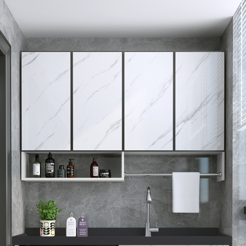 太空铝吊柜轻奢墙壁柜挂柜墙上储物柜卫L生间收纳柜阳台浴室墙柜