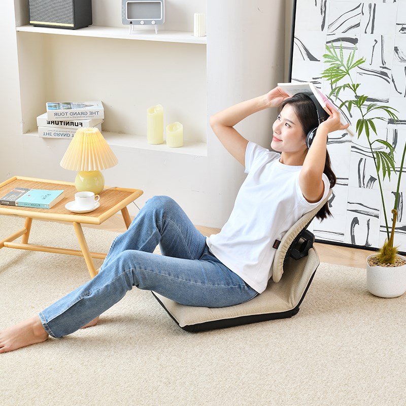 普格瑞司双背椅榻榻米靠背多功能坐垫4色可选久坐不累秒变工学椅