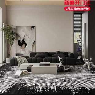 巨华轻奢地毯卧室客厅现代简约极简北欧侘寂家用沙发茶几高端地垫