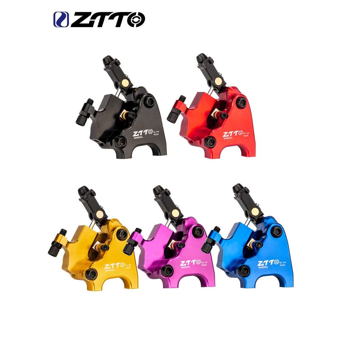 ZTTO公路车油压碟刹器 平装式公路夹器双边制动 兼容140/160碟片
