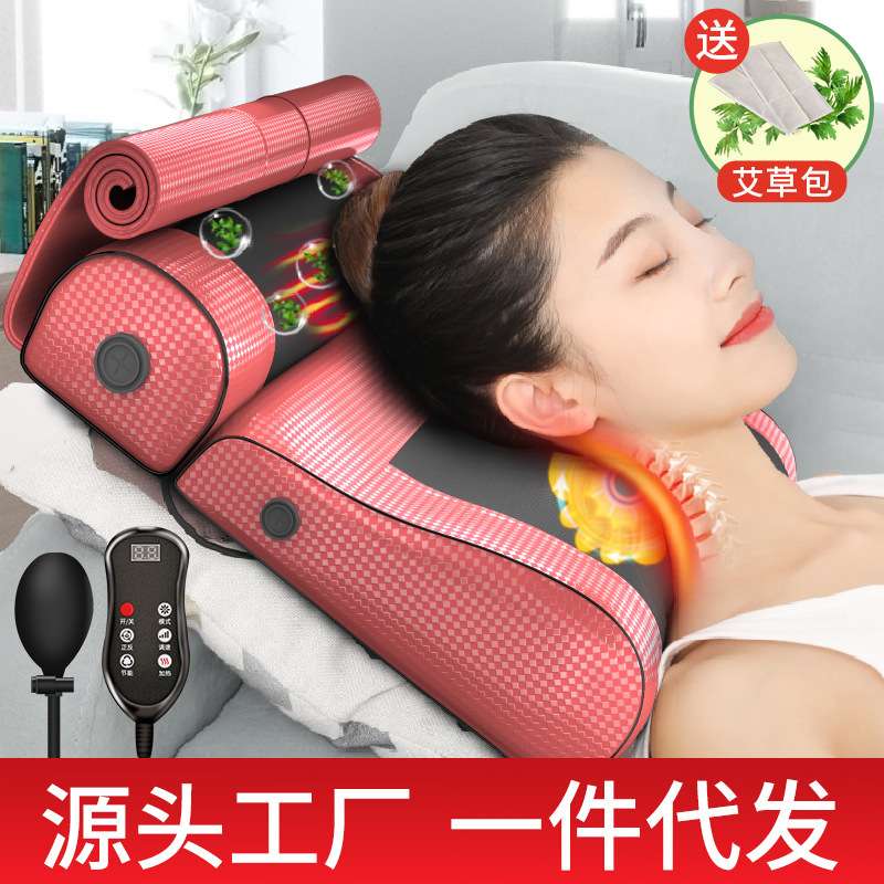 恩隆多功能家用肩颈椎按摩枕头颈部腰部肩部按摩仪器肩颈按摩器
