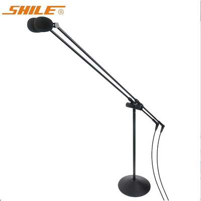 SHILE/狮乐 YE-09话筒立式落地合唱双杆单杆加长形舞台会议麦克风