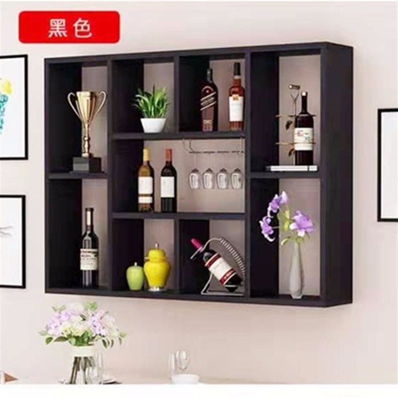 简约酒柜酒架壁挂式墙上装饰悬挂L红酒架多层置物架可