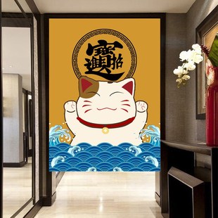 来图案定制门帘厨房卫生间衣柜门隔断遮挡帘印花定做logo广告订制