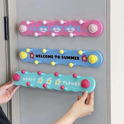 多巴胺挂钩真空吸盘免打孔门后挂钩墙上挂衣架一排黏钩创意可爱