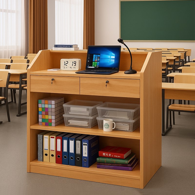 老师讲台教室f讲课桌培训讲桌学校小讲台会议室司仪台演讲台发言