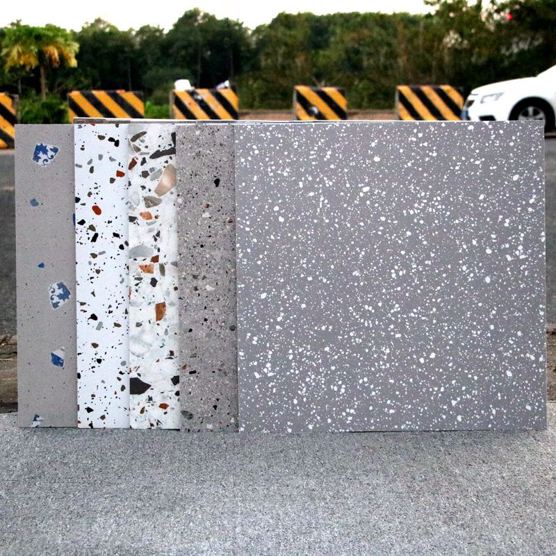 灰色水磨石瓷砖600Xm600仿古砖餐厅商铺地砖客厅800X800防滑地板