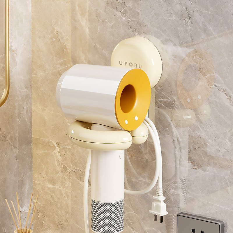 吹风机置物架壁挂k免打孔懒人支架吸盘卫生间厕所风筒架电吹风挂