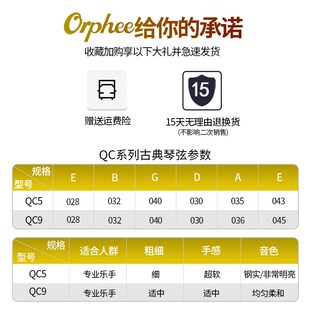 O奥路菲古典琴弦 古典吉他尼龙弦 古典吉他琴弦线一