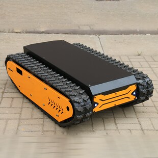 橡胶履带底盘厂家 电动全地形行走搜救智能机器人履带底盘定制
