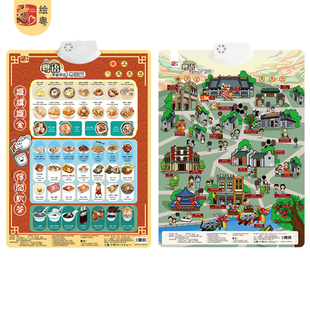 新款粤语有声挂图宝宝语言启蒙儿童益智早教繁体字粤语早教