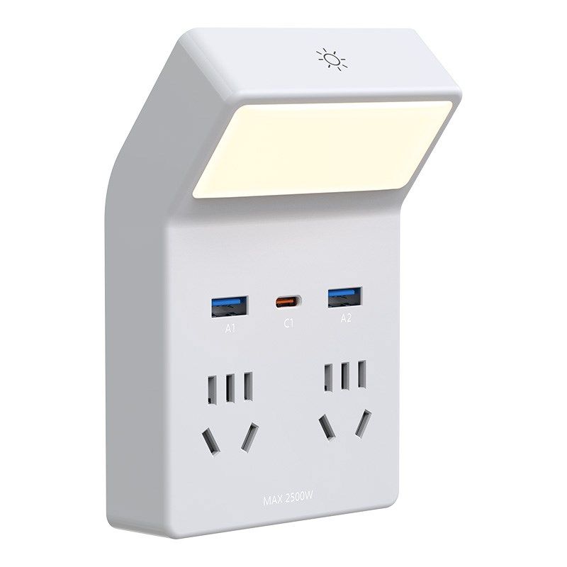 多功能小夜灯床头灯卧室睡眠灯台灯插座一体新款插电式卧墙壁灯