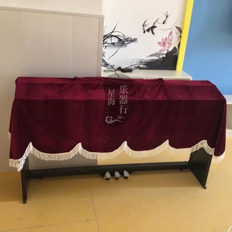 厂家电钢琴罩防尘罩键键通用盖布绒加厚电子琴罩保护巾