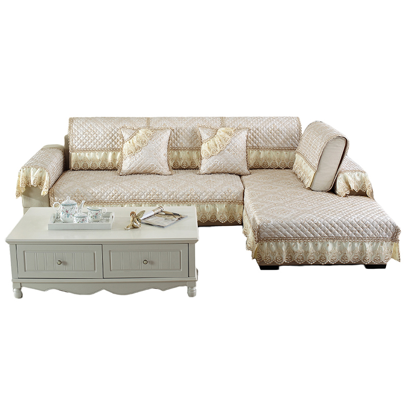 简约现代沙发垫欧式布艺蕾丝四季防滑客厅组合沙发坐垫靠背巾套子