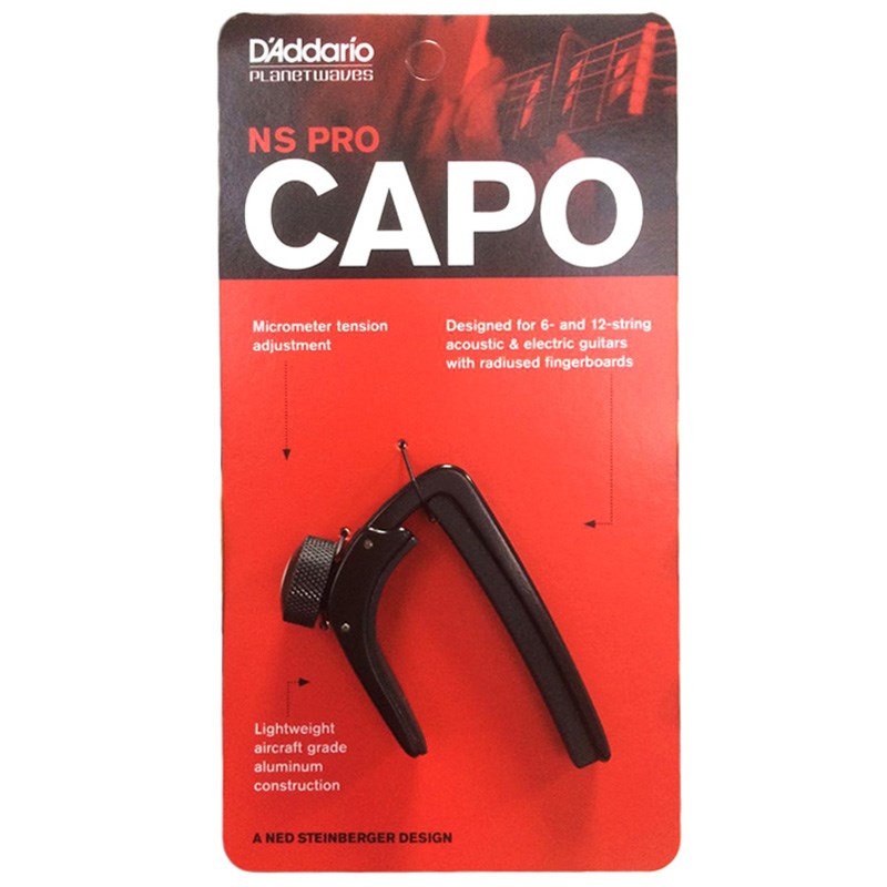 达达里奥 CP-02 螺旋式可调节民谣吉他电吉他变调夹 航空铝材