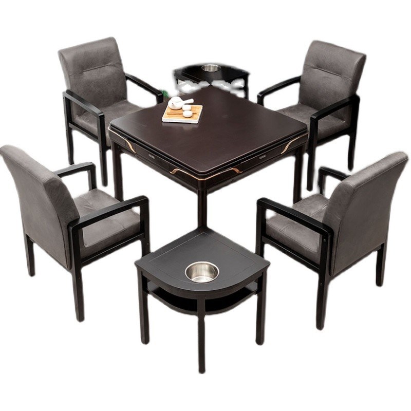 麻将椅子棋牌室专用实木布艺家用带扶手久坐累舒服休闲电脑椅