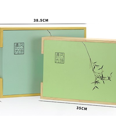 崂山日照绿茶包装盒空礼盒白茶碧螺春毛尖通用茶叶礼盒装空盒定制