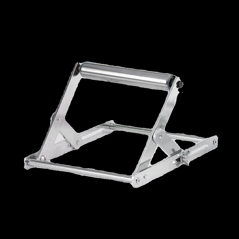 加厚切割机托料架长料辅助支撑架平衡托架升降可调滚轮支架可折叠