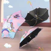 安全圆角儿童雨伞女小学生宝宝幼儿园女孩爱上学女童太阳遮阳伞