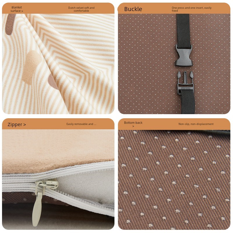 卡通三小祇学生坐垫教室考研久坐记忆棉椅垫座垫防滑屁垫