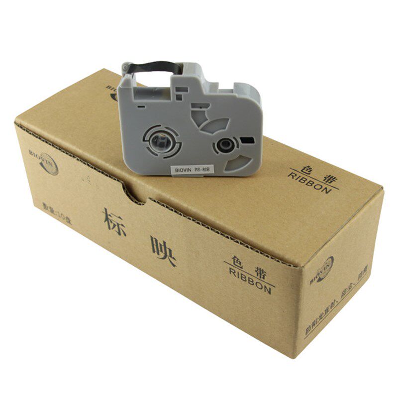 BIOVIN标映线号机00//0/7印字机色带R-B黑色色带碳带标映pvc管号
