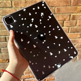 ll晴天娃娃透压力id保护壳无笔槽侧面磁吸充电画笔平板壳单壳