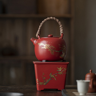 养生壶罐罐茶煮酒器 陶瓷炭火煮d茶小碳炉围炉煮茶器家用室内套装
