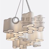 国外创意奢华个性 布艺云朵壁灯酒店过道别墅客厅台灯定制吊灯