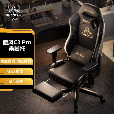 傲风 黑金之盾电脑椅椅子公椅人工力学座椅老板椅 C3 Pro AF903