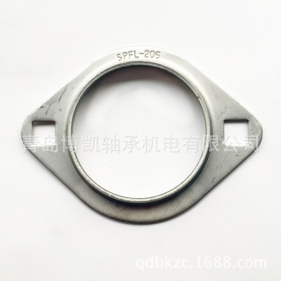 不锈钢冲压轴承座子SPFL204现货供应304材质不锈钢外球面轴承座