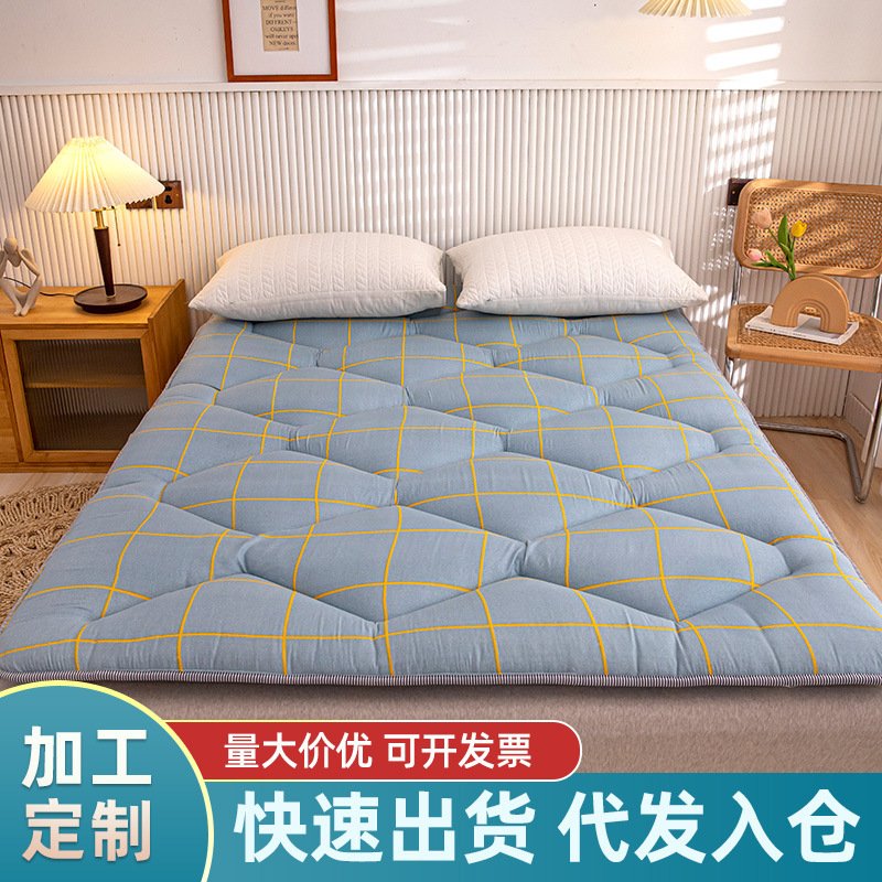 南通家纺床垫90X1米X1米8X2米上下铺床褥子磨毛加厚学生宿舍单人