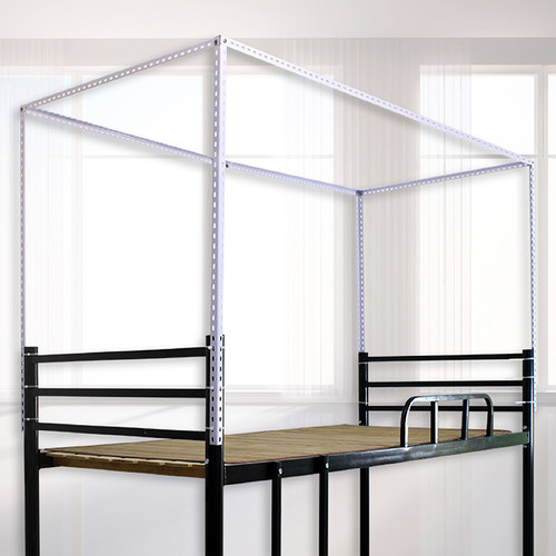 床帘支架上铺学生宿舍可伸缩男女寝室下铺加粗不锈钢杆子蚊帐床架