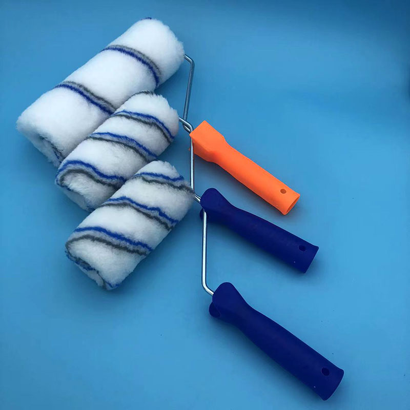 滚筒油漆刷4寸6寸9寸10寸无死角刷墙涂料乳胶漆中长W毛热熔滚筒刷